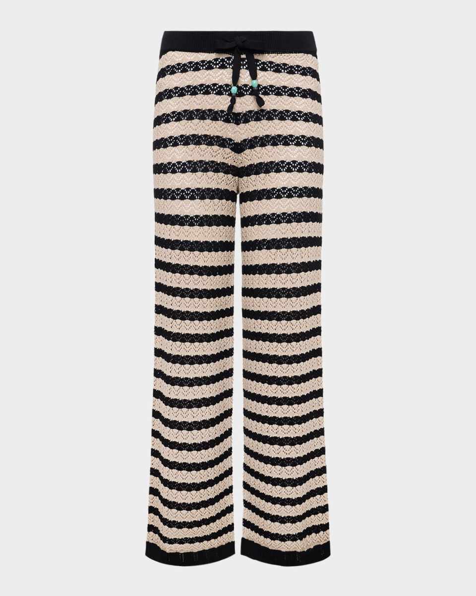Gaelle Pointelle Knit Pants